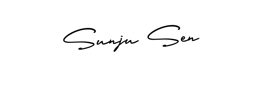 Best and Professional Signature Style for Sunju Sen. AmerikaSignatureDemo-Regular Best Signature Style Collection. Sunju Sen signature style 3 images and pictures png