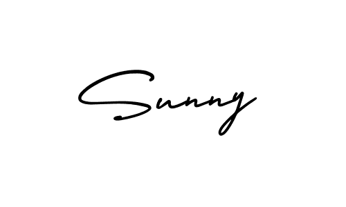 How to make Sunny name signature. Use AmerikaSignatureDemo-Regular style for creating short signs online. This is the latest handwritten sign. Sunny signature style 3 images and pictures png