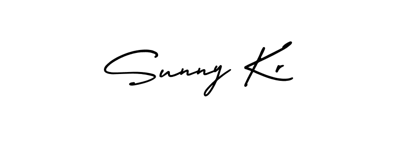 Design your own signature with our free online signature maker. With this signature software, you can create a handwritten (AmerikaSignatureDemo-Regular) signature for name Sunny Kr. Sunny Kr signature style 3 images and pictures png