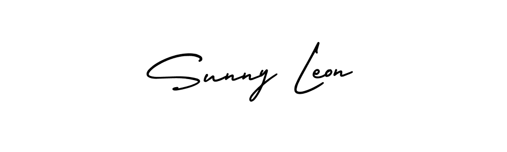 The best way (AmerikaSignatureDemo-Regular) to make a short signature is to pick only two or three words in your name. The name Sunny Leon include a total of six letters. For converting this name. Sunny Leon signature style 3 images and pictures png