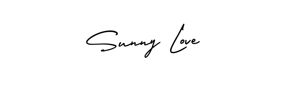 Sunny Love stylish signature style. Best Handwritten Sign (AmerikaSignatureDemo-Regular) for my name. Handwritten Signature Collection Ideas for my name Sunny Love. Sunny Love signature style 3 images and pictures png