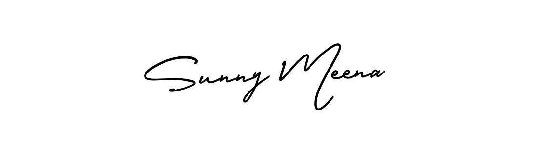 The best way (AmerikaSignatureDemo-Regular) to make a short signature is to pick only two or three words in your name. The name Sunny Meena include a total of six letters. For converting this name. Sunny Meena signature style 3 images and pictures png