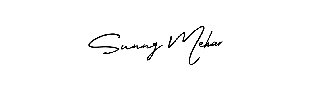 Use a signature maker to create a handwritten signature online. With this signature software, you can design (AmerikaSignatureDemo-Regular) your own signature for name Sunny Mehar. Sunny Mehar signature style 3 images and pictures png