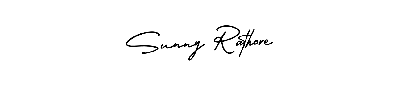 This is the best signature style for the Sunny Rathore name. Also you like these signature font (AmerikaSignatureDemo-Regular). Mix name signature. Sunny Rathore signature style 3 images and pictures png