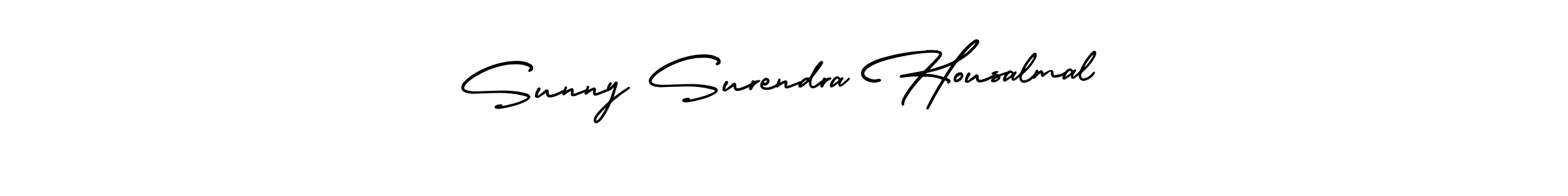 Also You can easily find your signature by using the search form. We will create Sunny Surendra Housalmal name handwritten signature images for you free of cost using AmerikaSignatureDemo-Regular sign style. Sunny Surendra Housalmal signature style 3 images and pictures png