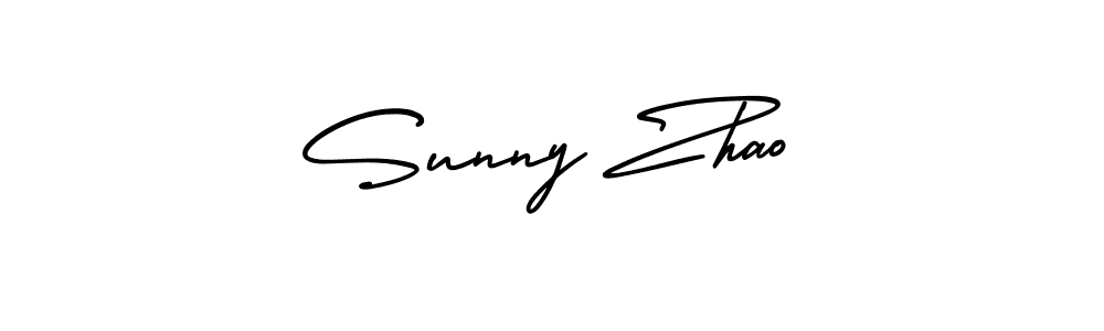 Use a signature maker to create a handwritten signature online. With this signature software, you can design (AmerikaSignatureDemo-Regular) your own signature for name Sunny Zhao. Sunny Zhao signature style 3 images and pictures png