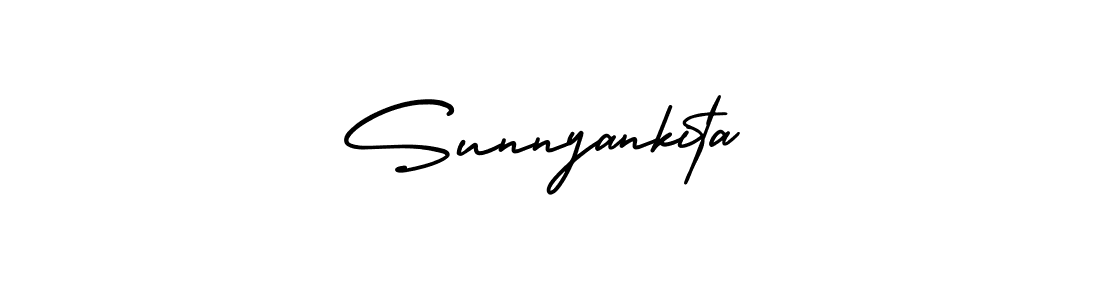 Make a beautiful signature design for name Sunnyankita. With this signature (AmerikaSignatureDemo-Regular) style, you can create a handwritten signature for free. Sunnyankita signature style 3 images and pictures png