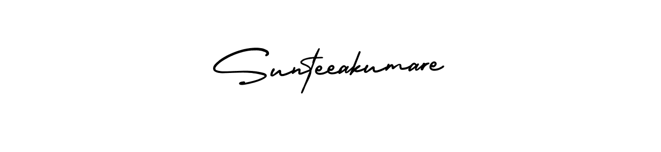 AmerikaSignatureDemo-Regular is a professional signature style that is perfect for those who want to add a touch of class to their signature. It is also a great choice for those who want to make their signature more unique. Get Sunteeakumare name to fancy signature for free. Sunteeakumare signature style 3 images and pictures png