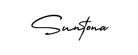 Stand out with a creative autograph for Suntona. The AmerikaSignatureDemo-Regular styling blends modern aesthetics with classic signature flourishes. Suntona signature style 3 images and pictures png