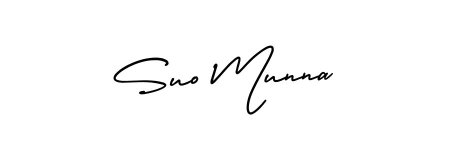 Make a beautiful signature design for name Suo Munna. With this signature (AmerikaSignatureDemo-Regular) style, you can create a handwritten signature for free. Suo Munna signature style 3 images and pictures png