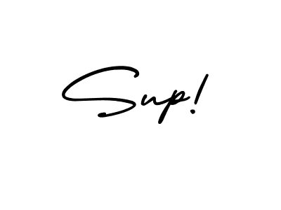 How to Draw Sup! signature style? AmerikaSignatureDemo-Regular is a latest design signature styles for name Sup!. Sup! signature style 3 images and pictures png