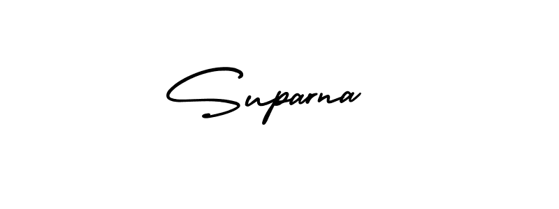 How to make Suparna  name signature. Use AmerikaSignatureDemo-Regular style for creating short signs online. This is the latest handwritten sign. Suparna  signature style 3 images and pictures png