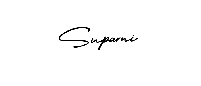 Also You can easily find your signature by using the search form. We will create Suparni name handwritten signature images for you free of cost using AmerikaSignatureDemo-Regular sign style. Suparni signature style 3 images and pictures png