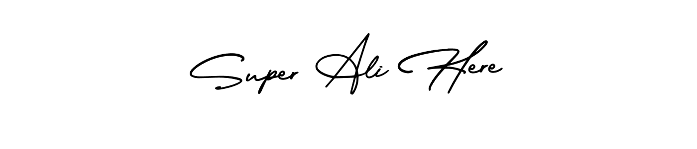 Check out images of Autograph of Super Ali Here name. Actor Super Ali Here Signature Style. AmerikaSignatureDemo-Regular is a professional sign style online. Super Ali Here signature style 3 images and pictures png