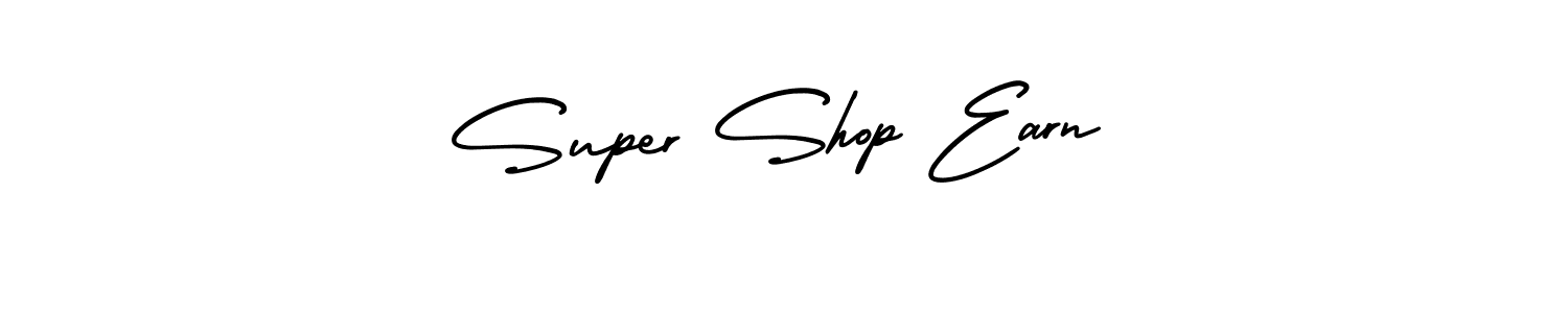 How to make Super Shop Earn name signature. Use AmerikaSignatureDemo-Regular style for creating short signs online. This is the latest handwritten sign. Super Shop Earn signature style 3 images and pictures png