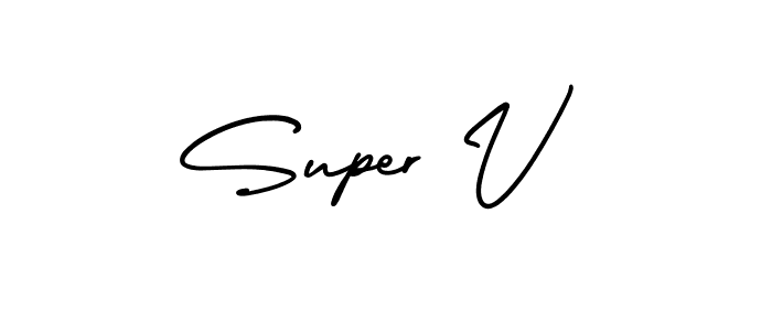 You should practise on your own different ways (AmerikaSignatureDemo-Regular) to write your name (Super V) in signature. don't let someone else do it for you. Super V signature style 3 images and pictures png