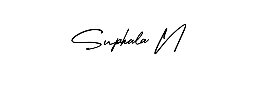 It looks lik you need a new signature style for name Suphala N. Design unique handwritten (AmerikaSignatureDemo-Regular) signature with our free signature maker in just a few clicks. Suphala N signature style 3 images and pictures png