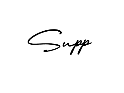 Make a beautiful signature design for name Supp. With this signature (AmerikaSignatureDemo-Regular) style, you can create a handwritten signature for free. Supp signature style 3 images and pictures png