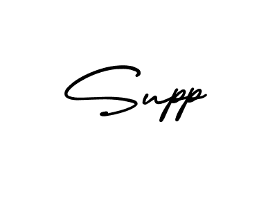 Make a beautiful signature design for name Supp. With this signature (AmerikaSignatureDemo-Regular) style, you can create a handwritten signature for free. Supp signature style 3 images and pictures png