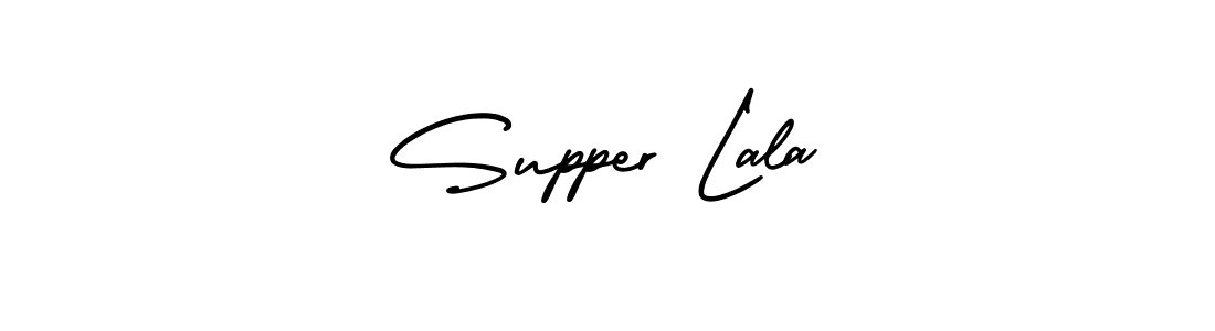 Make a beautiful signature design for name Supper Lala. With this signature (AmerikaSignatureDemo-Regular) style, you can create a handwritten signature for free. Supper Lala signature style 3 images and pictures png
