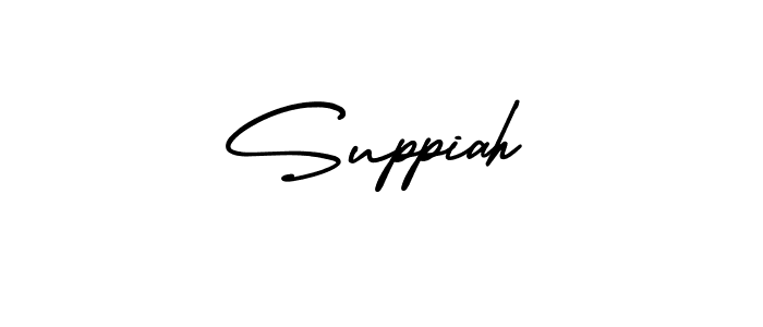 Use a signature maker to create a handwritten signature online. With this signature software, you can design (AmerikaSignatureDemo-Regular) your own signature for name Suppiah. Suppiah signature style 3 images and pictures png