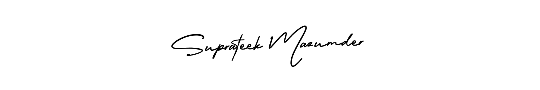 Make a beautiful signature design for name Suprateek Mazumder. Use this online signature maker to create a handwritten signature for free. Suprateek Mazumder signature style 3 images and pictures png