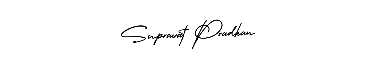 Make a short Supravat Pradhan signature style. Manage your documents anywhere anytime using AmerikaSignatureDemo-Regular. Create and add eSignatures, submit forms, share and send files easily. Supravat Pradhan signature style 3 images and pictures png