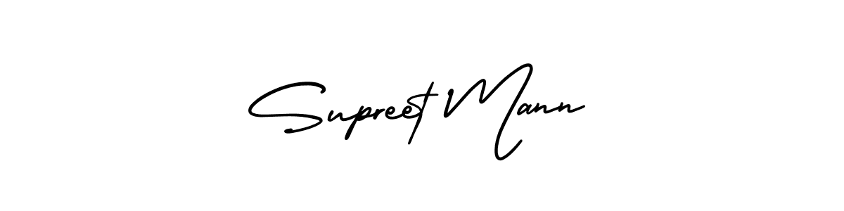 Also You can easily find your signature by using the search form. We will create Supreet Mann name handwritten signature images for you free of cost using AmerikaSignatureDemo-Regular sign style. Supreet Mann signature style 3 images and pictures png