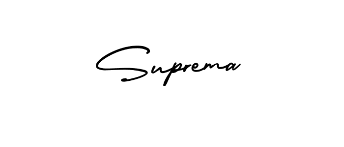 How to Draw Suprema signature style? AmerikaSignatureDemo-Regular is a latest design signature styles for name Suprema. Suprema signature style 3 images and pictures png