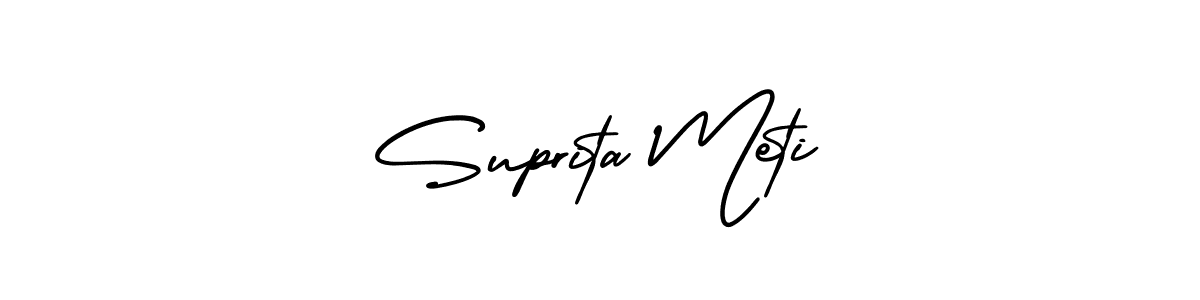 Also we have Suprita Meti name is the best signature style. Create professional handwritten signature collection using AmerikaSignatureDemo-Regular autograph style. Suprita Meti signature style 3 images and pictures png
