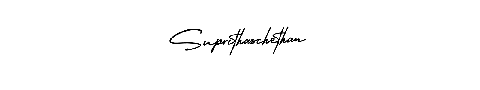 Create a beautiful signature design for name Suprithaschethan. With this signature (AmerikaSignatureDemo-Regular) fonts, you can make a handwritten signature for free. Suprithaschethan signature style 3 images and pictures png