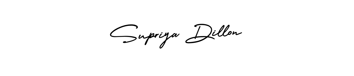 Supriya Dillon stylish signature style. Best Handwritten Sign (AmerikaSignatureDemo-Regular) for my name. Handwritten Signature Collection Ideas for my name Supriya Dillon. Supriya Dillon signature style 3 images and pictures png