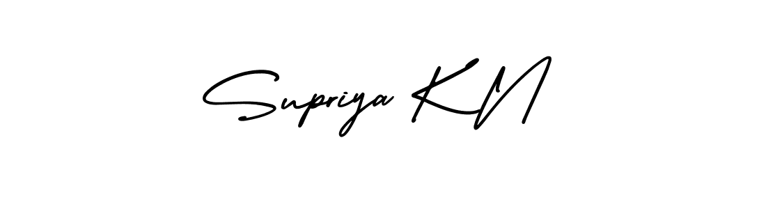 Supriya K N stylish signature style. Best Handwritten Sign (AmerikaSignatureDemo-Regular) for my name. Handwritten Signature Collection Ideas for my name Supriya K N. Supriya K N signature style 3 images and pictures png