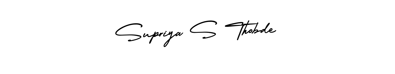 Make a beautiful signature design for name Supriya S Thobde. Use this online signature maker to create a handwritten signature for free. Supriya S Thobde signature style 3 images and pictures png