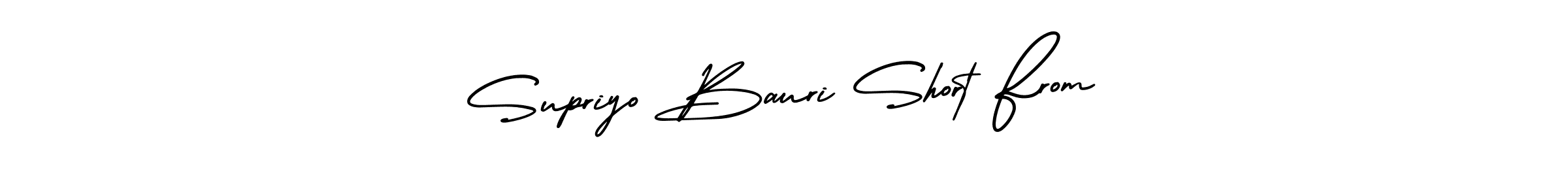 How to make Supriyo Bauri Short From name signature. Use AmerikaSignatureDemo-Regular style for creating short signs online. This is the latest handwritten sign. Supriyo Bauri Short From signature style 3 images and pictures png