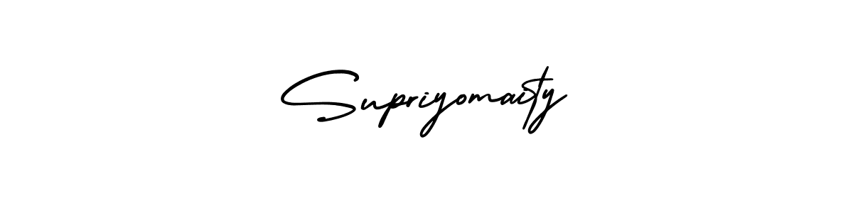 if you are searching for the best signature style for your name Supriyomaity. so please give up your signature search. here we have designed multiple signature styles  using AmerikaSignatureDemo-Regular. Supriyomaity signature style 3 images and pictures png