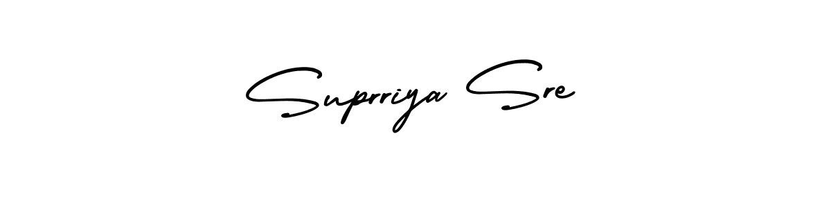 Design your own signature with our free online signature maker. With this signature software, you can create a handwritten (AmerikaSignatureDemo-Regular) signature for name Suprriya Sre. Suprriya Sre signature style 3 images and pictures png