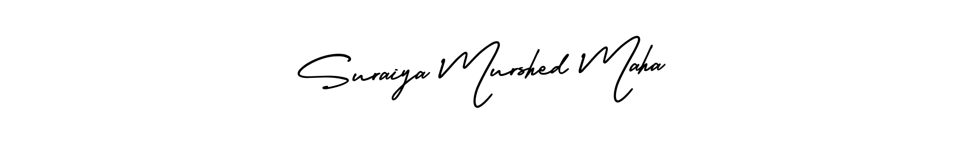 Use a signature maker to create a handwritten signature online. With this signature software, you can design (AmerikaSignatureDemo-Regular) your own signature for name Suraiya Murshed Maha. Suraiya Murshed Maha signature style 3 images and pictures png