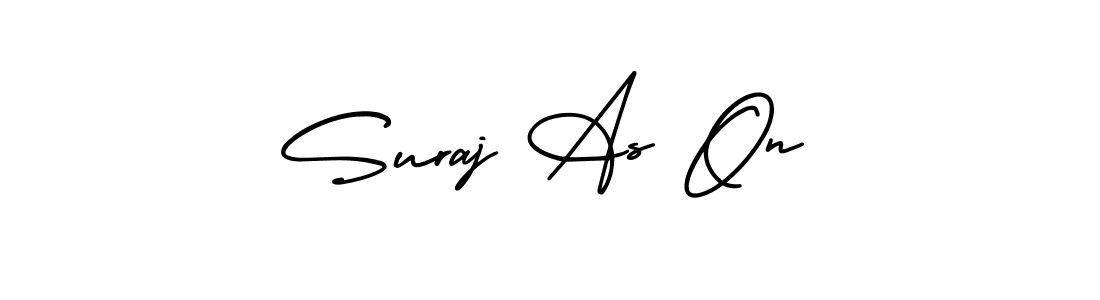 Make a short Suraj As On signature style. Manage your documents anywhere anytime using AmerikaSignatureDemo-Regular. Create and add eSignatures, submit forms, share and send files easily. Suraj As On signature style 3 images and pictures png