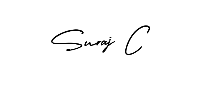 Make a beautiful signature design for name Suraj C. Use this online signature maker to create a handwritten signature for free. Suraj C signature style 3 images and pictures png