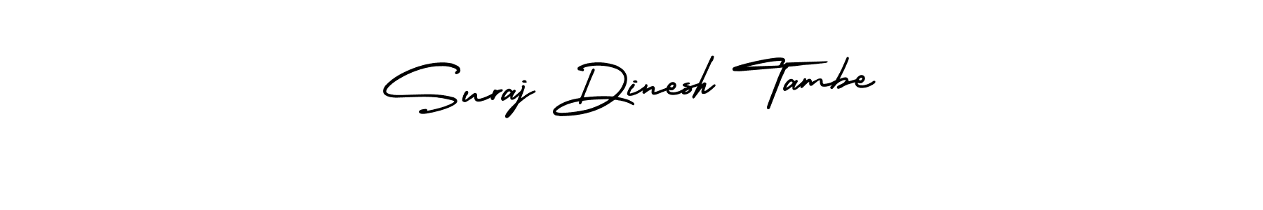 Suraj Dinesh Tambe stylish signature style. Best Handwritten Sign (AmerikaSignatureDemo-Regular) for my name. Handwritten Signature Collection Ideas for my name Suraj Dinesh Tambe. Suraj Dinesh Tambe signature style 3 images and pictures png