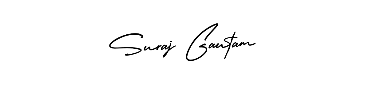 Also we have Suraj Gautam name is the best signature style. Create professional handwritten signature collection using AmerikaSignatureDemo-Regular autograph style. Suraj Gautam signature style 3 images and pictures png