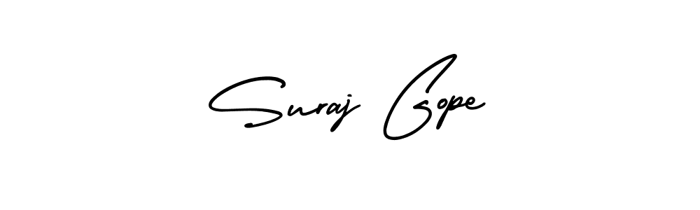 Make a beautiful signature design for name Suraj Gope. With this signature (AmerikaSignatureDemo-Regular) style, you can create a handwritten signature for free. Suraj Gope signature style 3 images and pictures png
