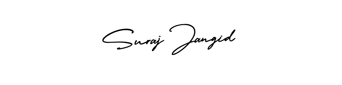 Use a signature maker to create a handwritten signature online. With this signature software, you can design (AmerikaSignatureDemo-Regular) your own signature for name Suraj Jangid. Suraj Jangid signature style 3 images and pictures png