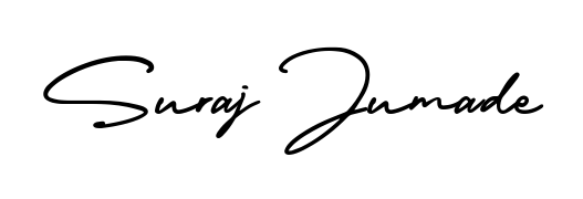 A classic penmanship look for Suraj Jumade. The AmerikaSignatureDemo-Regular font brings timeless elegance and confidence to every signed document. Suraj Jumade signature style 3 images and pictures png