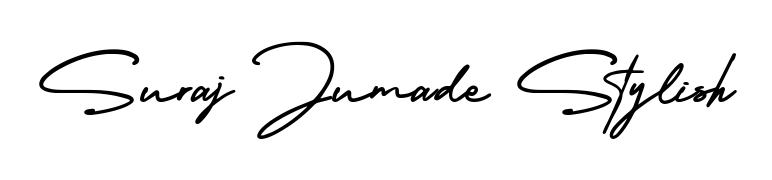 The AmerikaSignatureDemo-Regular font transforms the name Suraj Jumade Stylish into an executive sign with sharp precision and distinguished character. Suraj Jumade Stylish signature style 3 images and pictures png