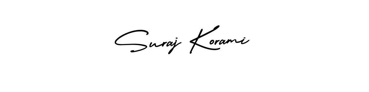 if you are searching for the best signature style for your name Suraj Korami. so please give up your signature search. here we have designed multiple signature styles  using AmerikaSignatureDemo-Regular. Suraj Korami signature style 3 images and pictures png