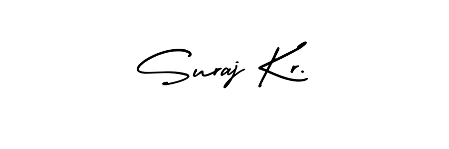 Create a beautiful signature design for name Suraj Kr.. With this signature (AmerikaSignatureDemo-Regular) fonts, you can make a handwritten signature for free. Suraj Kr. signature style 3 images and pictures png