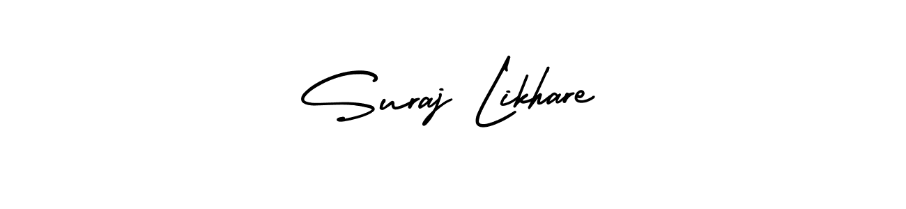 AmerikaSignatureDemo-Regular is a professional signature style that is perfect for those who want to add a touch of class to their signature. It is also a great choice for those who want to make their signature more unique. Get Suraj Likhare name to fancy signature for free. Suraj Likhare signature style 3 images and pictures png