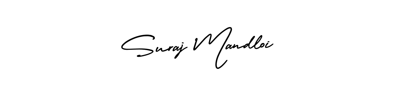 AmerikaSignatureDemo-Regular is a professional signature style that is perfect for those who want to add a touch of class to their signature. It is also a great choice for those who want to make their signature more unique. Get Suraj Mandloi name to fancy signature for free. Suraj Mandloi signature style 3 images and pictures png